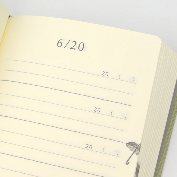 Mini Midori Five Year Diary - Green