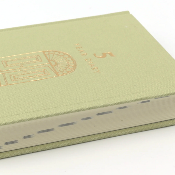 Mini Midori Five Year Diary - Green
