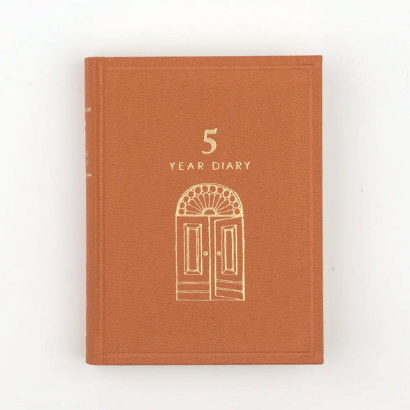 Mini Midori Five Year Diary - Red