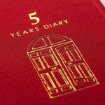Midori Five Year Diary - Red