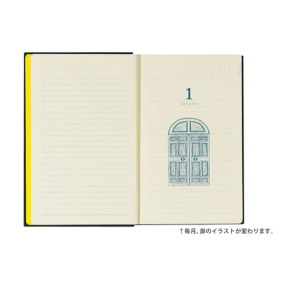 Midori Ten Year Diary - Red
