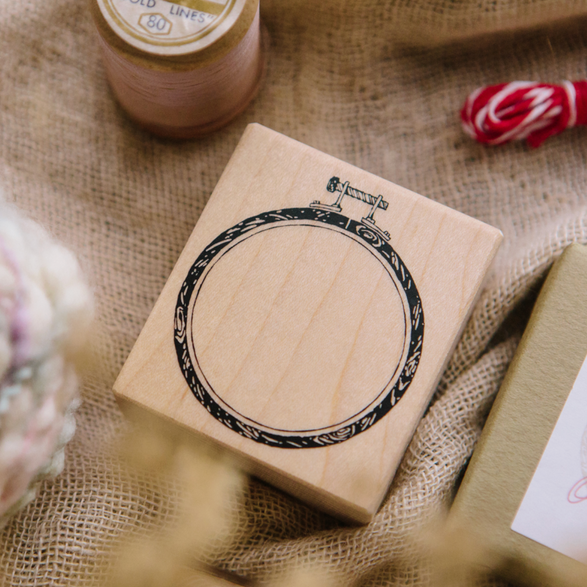 Circle Embroidery Hoop Stamp