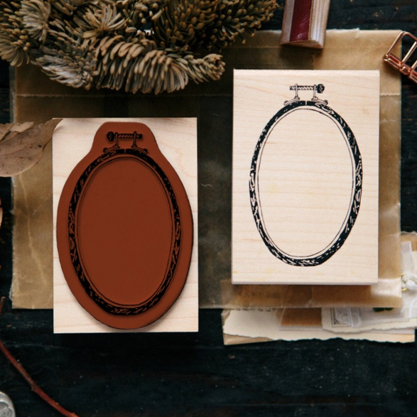 Ellipse Embroidery Hoop Stamp