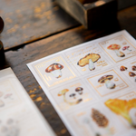 Mushroom Recipes Stamp Sticker Sheet
