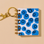 Mini Keychain Notebook: Blueberry