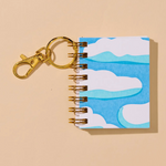 Mini Keychain Notebook: Clouds