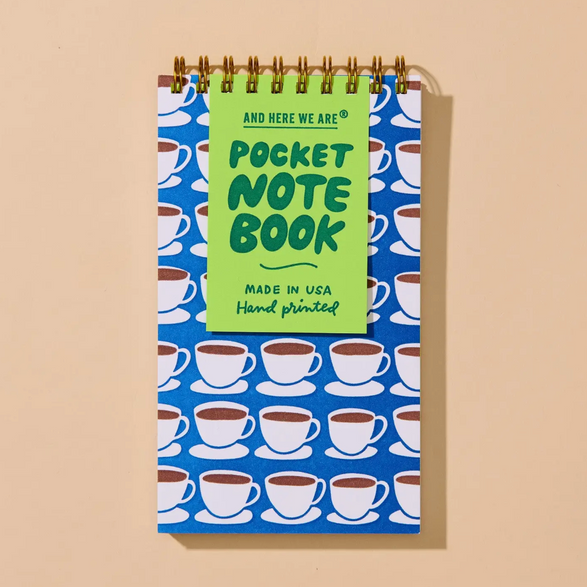 Lined Pocket Notebook: Coffee Mugs