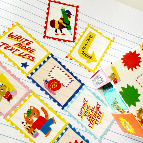 2026 Stationery Store Day Attention Shoppers Stamp Washi Tape