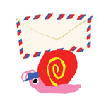 2026 Stationery Store Day Snail and Mail Sticker