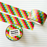 2026 Stationery Store Day Grocery Checker Washi Tape (25mm)