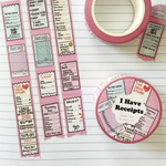 2026 Stationery Store Day Receipts Washi Tape (15mm)