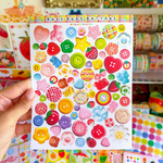 Busy Bug's Buttons Sticker Sheet