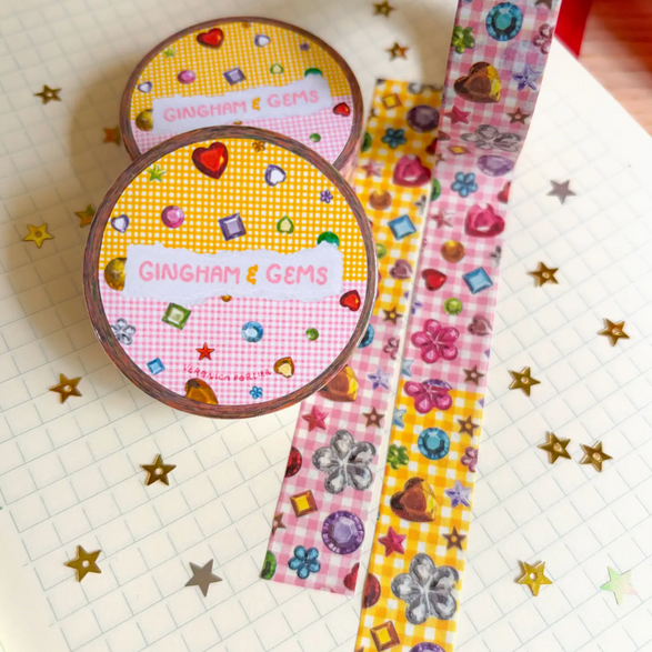 Gingham & Gems Washi Tape (15mm)