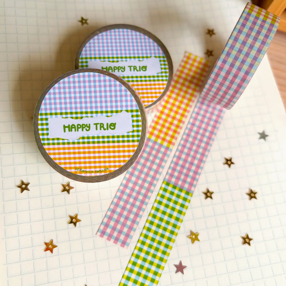 Happy Trio Washi Tape (15mm)