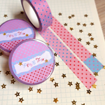 Pink Trio Polka Dots Washi Tape (15mm)