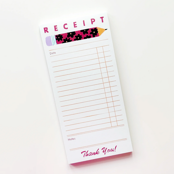 2026 Stationery Store Day Receipt Notepad