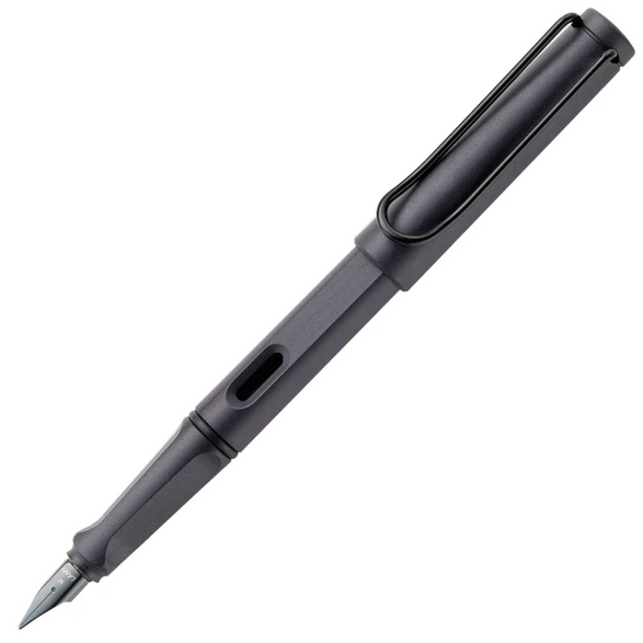 LAMY Safari Fountain Pen - Steel Black (Medium Nib)