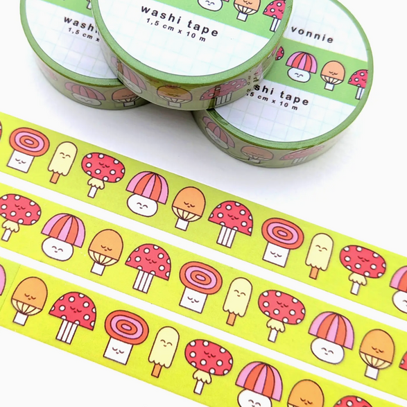 Mushroom Washi Tape (15mm)