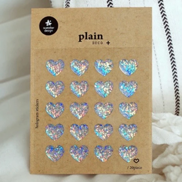 Holographic Heart Sticker Sheet