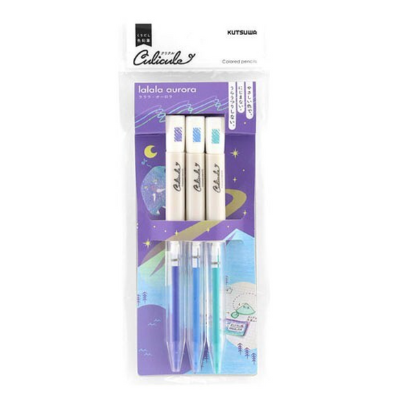 Kutsuwa Clickable Colored Pencil Set - Lalala Aurora