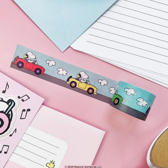 Snoopy + Woodstock On The Road Washi Tape (30mm)