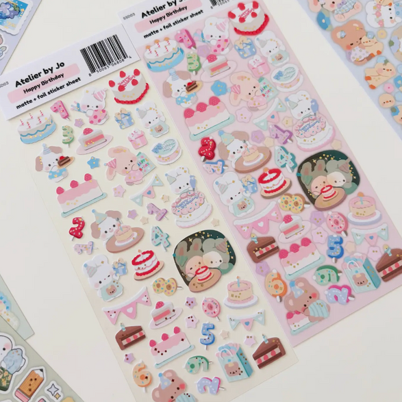 Happy Birthday Sticker Sheet