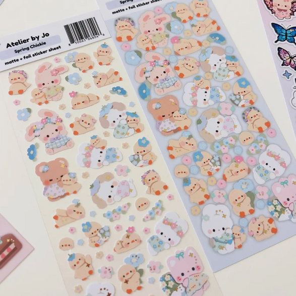 Spring Chick Sticker Sheet