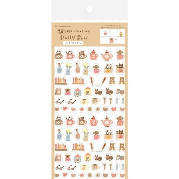 Brown Daily Seal Sticker Sheet