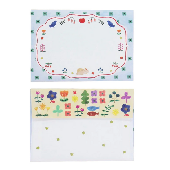 Cat and One Piece Envelope - Set of 5
