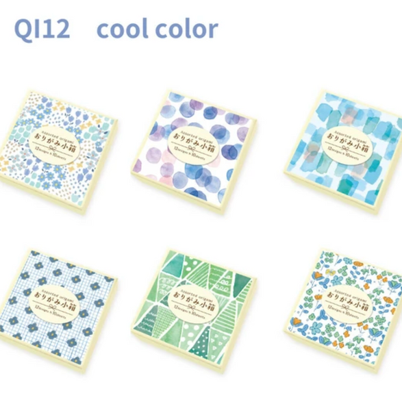 Mini Origami Letter Writing Set - Blues