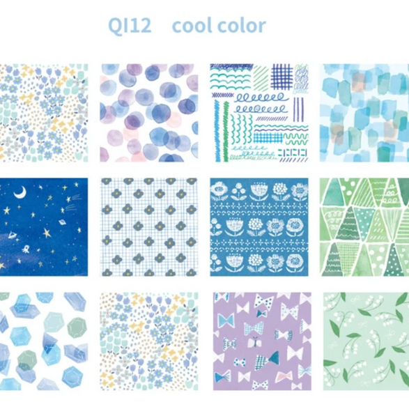 Mini Origami Letter Writing Set - Blues
