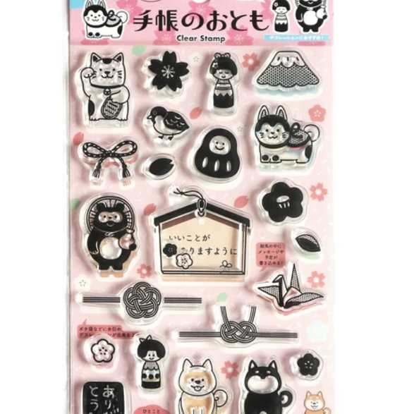 Clear Japanese Stamp Set