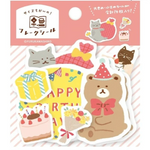 Pink Birthday Sticker Flake Set