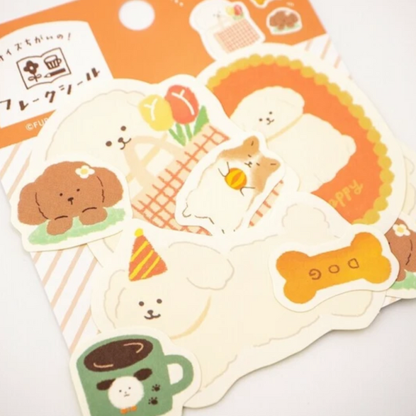 Red Dog Sticker Flake Set