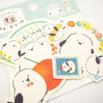 Green Bird Sticker Flake Set