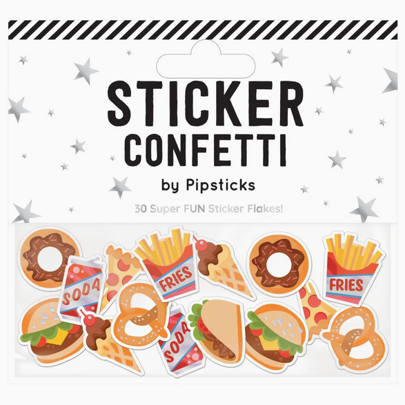 Fast Food Sticker Confetti