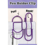Purple Pen Holder Clips