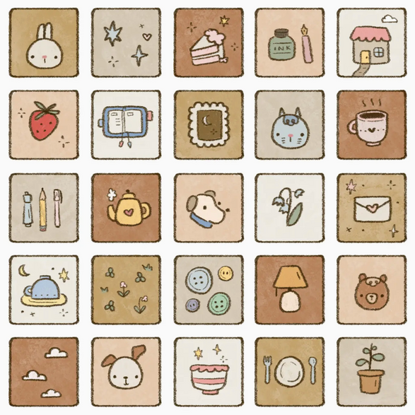 Patchwork Sticker Roll