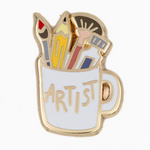 Artist Mug Enamel Pin