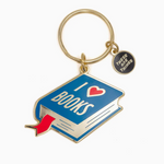 I Heart Books Keychain