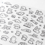 Minimal Dog Midori Sticker Sheet