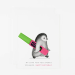 Happy Birthday Mascara Penguin