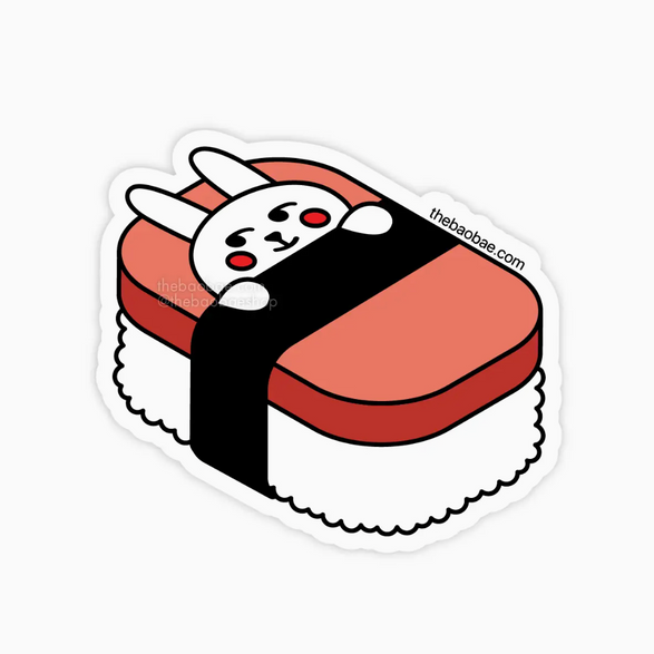 Bunny Spam Musubi Sticker – The Paper + Craft Pantry