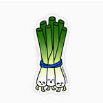 Green Scallions Sticker