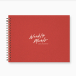 Red Weekly Meals Planner