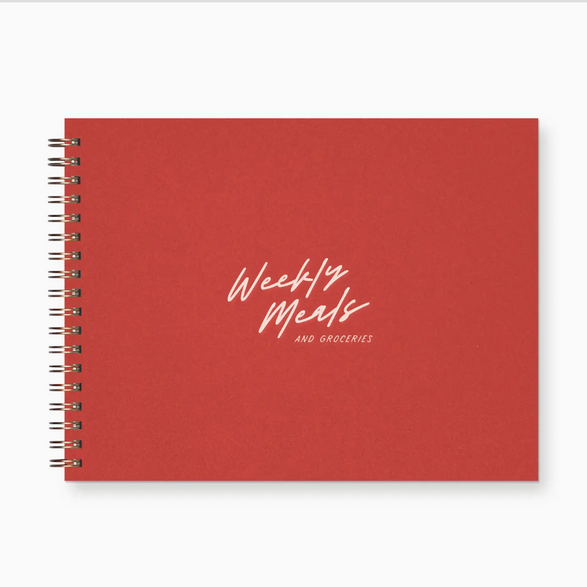 Red Weekly Meals Planner