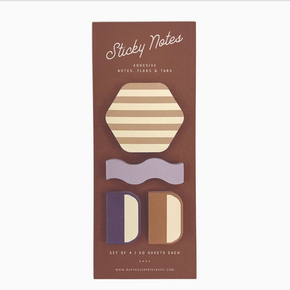 Striped Sticky Notes Set