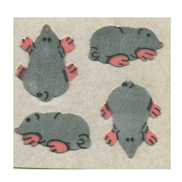 Mini Moles: Sticker Tear Off Sheet (1)