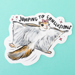 Jumping to Conclusions Sticker