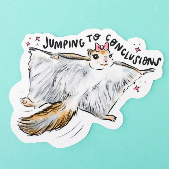 Jumping to Conclusions Sticker